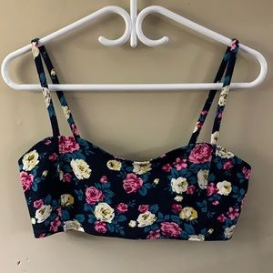 Floral crop top